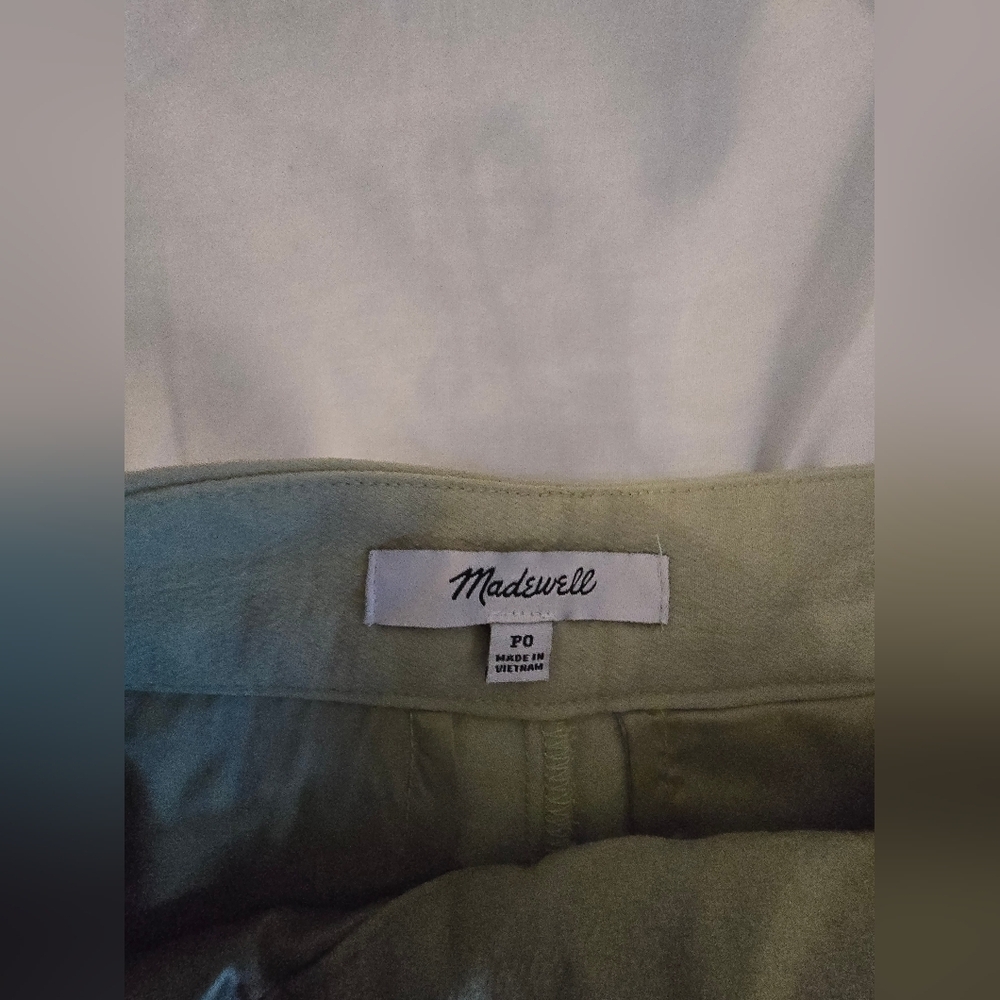 Madewell Cream Chinos Wide-Leg Classic Pleats - Picture 9 of 13